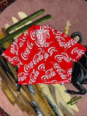 COCA COLA BUTTON DOWN SHIRT